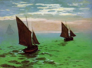 クロード・モネ Painting - 海の漁船 クロード・モネ